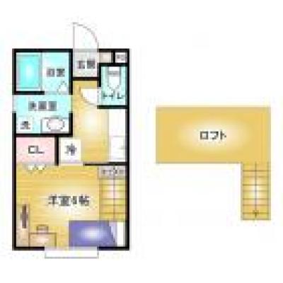 コスパだけじゃない“快適さ重視”マンスリータウン【井野駅とローソン徒歩４分】マンスリータウン井野町Ａ１の間取り図