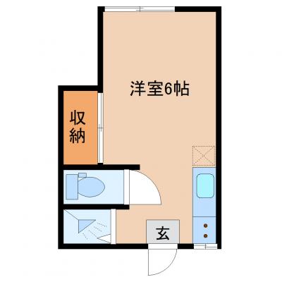 ハイツ21　19号室　5月上旬～入居OK！の間取り図