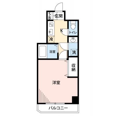 【🌷新生活応援キャンペーン🌷】【禁煙🚭/Wi-Fi無料🌐】マイナビSTAYトワイライトヒルズ白金台　202の間取り図