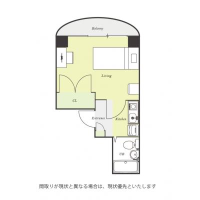 ●2026年4月20日から入居可●ユニオンマンスリー蘇我２　503 1K・シングル☆【禁煙ルーム】人気の角部屋♪安心のモニター付きインターフォン＆室内洗濯機完備！2ドア冷蔵庫や電子レンジなど生活家電のの間取り図