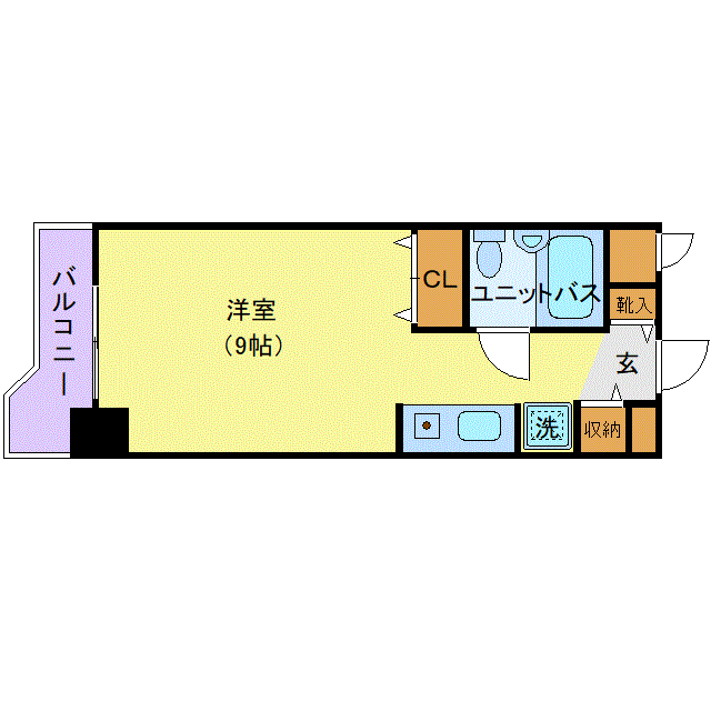 グッドステイ札幌パルフェ□『禁煙ルーム・1名入居限定』【ライト】の間取り図