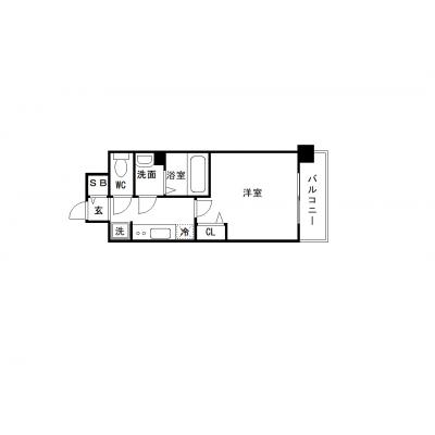 OneLife森ノ宮ゲート【▼室内見学可（※空室状況により、応相談）、浴室乾燥機・ウォシュレット付き▼３WAYでアクセス良好！】の間取り図