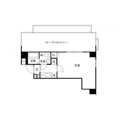 OneLife舎人ベール【▼バストイレ別、独立洗面台、浴室乾燥機付き】の間取り図