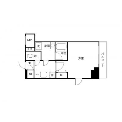 OneLife南千住SOUTH【▼バストイレ別、浴室乾燥機・独立洗面台付き、■Wi-Fi無制限】の間取り図
