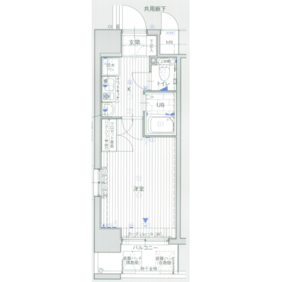 FRマンスリー難波　★『なんば』駅　徒歩１分★の間取り図