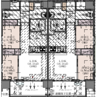 【🌸新築🌸浴室乾燥付❕】　圧巻のハイパフォーマンス❕❕新築・家具/家電充実❕【Rマンスリー博多RHEM】MODERN ASPIRATION HAKATA path の間取り図