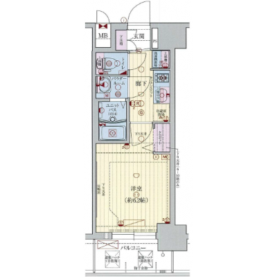 「恵美須町駅」徒歩5分！ Wi-Fi＆光熱費無料！！ ●ラルステイなんばⅠ●の間取り図