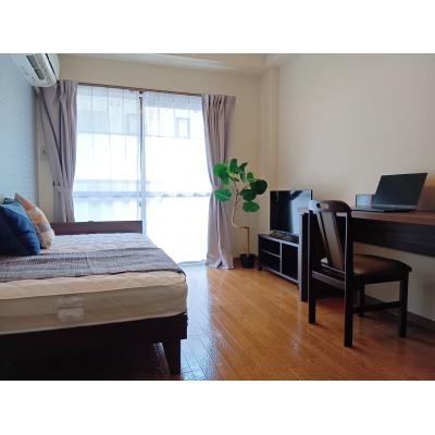 🌈新規オープンにつき賃料半額！大久保駅徒歩5分🚊ネット無料　スマートTV📺　24Hサポート付　マ・メゾン202の間取り図