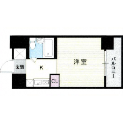 🌈新規オープン賃料半額　JR西明石駅徒歩3分🚃スーパー徒歩2分🛒オートロック🔒スマートTV📺Wifi無料　プリメゾン西明石202の間取り図