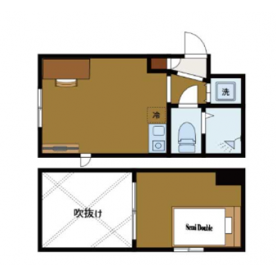 BraTTo二俣川HARU【仮住まい🔎】駅から徒歩5分の駅近物件！さらに禁煙タイプのお部屋👍の間取り図