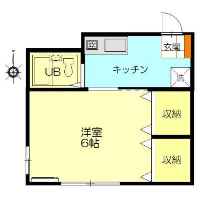 スマイズ青葉台５　【禁煙🚭】　最上階角部屋☆室内洗濯機置場有☆Wi-Fi無料☆の間取り図