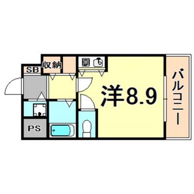 トラスト西宮3【西宮北口駅まで徒歩6分♪ダブルベット設置！】の間取り図