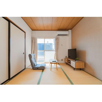 ✨柚木駅徒歩1分🚃コンビニ徒歩4分✨家具家電付🏡 206号室TM12の間取り図