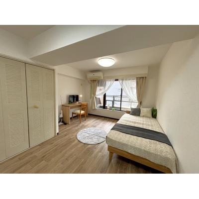 🔷🔹🔸🔶⭐「北松戸」駅🚃徒歩2分の好立地！⭐1Kタイプ⭐角部屋⭐【禁煙&Wi-Fi無料】⭐🔶🔸🔹🔷「M1」の間取り図