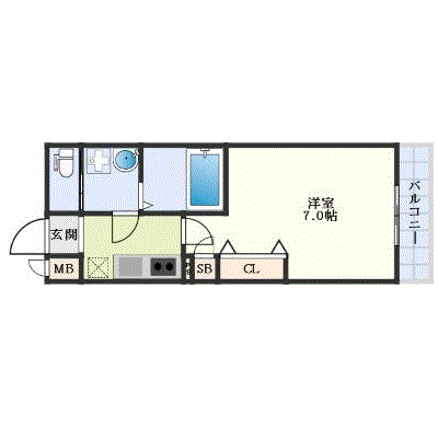 グッドステイ東淀川駅東ソレアード★【ハイクラス・Wi-Fi対応・設備充実】の間取り図