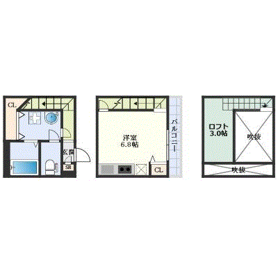 マンスリーリブマックス廿日市駅南デュプレスト★【設備充実】≪エクセレントシリーズ≫の間取り図