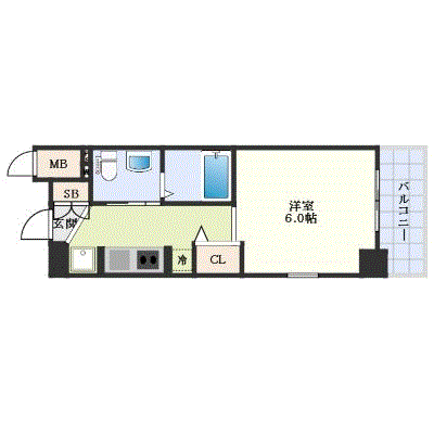マンスリーリブマックス九条駅西クリスタル■【設備充実】≪エクセレントシリーズ≫の間取り図