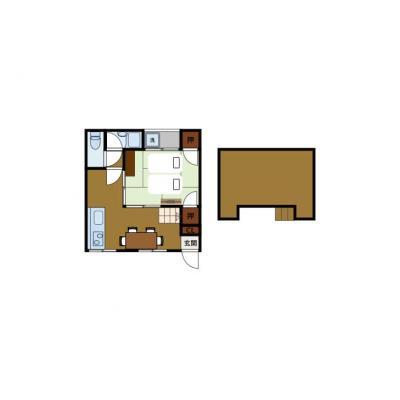 BraTTo東花園【河内花園駅まで徒歩9分！研修も手ぶらでOK👌家具家電付き】の間取り図