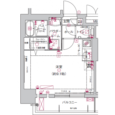 JR大阪環状線・関西本線「今宮駅」徒歩3分！　Wi-Fi＆光熱費無料！！　●ラルステイなんば大国町駅前Ⅲ●の間取り図