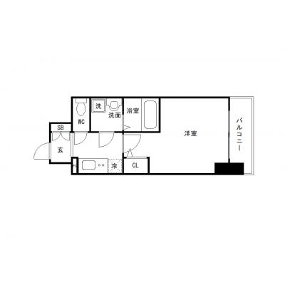 OneLife西淀川プライム【▼室内見学可（※空室状況により、応相談）独立洗面台・浴室乾燥機、オートロック付き】の間取り図
