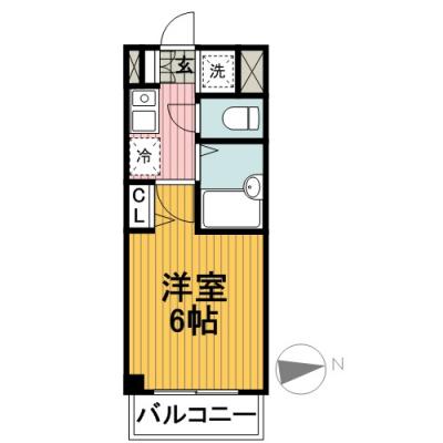 東都マンスリー　クレール樋口の間取り図