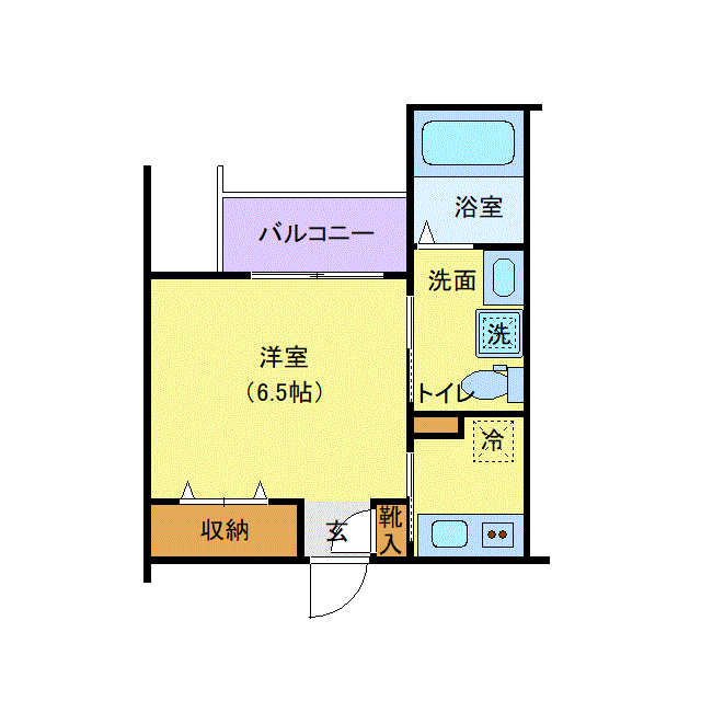 マンスリーリブマックス大和WESTテラスソレイユ□『禁煙ルーム』【1名入居限定・Wi-Fi無制限・独立洗面・浴室乾燥付】≪エクセレントシリーズ≫の間取り図
