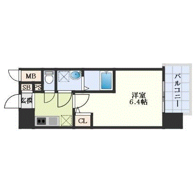 グッドステイ緑橋駅南エスリード◆【ハイクラス・設備充実】の間取り図