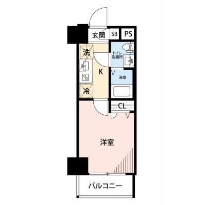 【清掃費11,000円OFF｜1月末までの入居限定🎁】【禁煙🚭/Wi-Fi無料🌐】マイナビSTAYパークメゾン川崎　904の間取り図