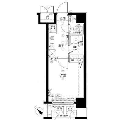 GTNStay巣鴨Ⅰ(メインステージ巣鴨)の間取り図