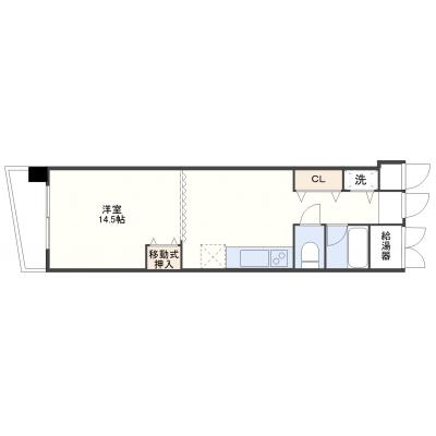 コルサントステイ諏訪神社Ⅰ206号室の間取り図