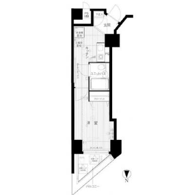GTNStay東神田Ⅰ(メインスイテージ東神田)の間取り図