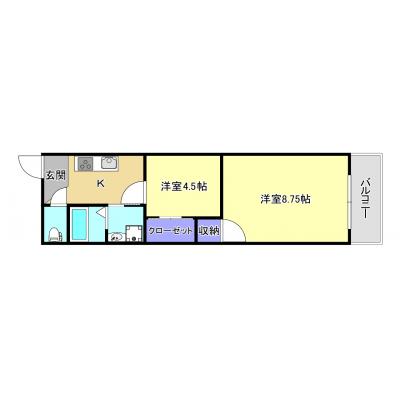やたがいビル　Ｉの間取り図