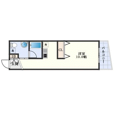 マンスリーリブマックス玉造駅東オーエム3△【設備充実】≪エクセレントシリーズ≫の間取り図