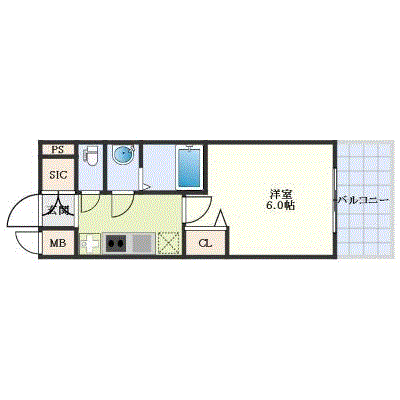 グッドステイ金山駅西レイシャス■【ハイクラス・Wi-Fi対応・設備充実】の間取り図