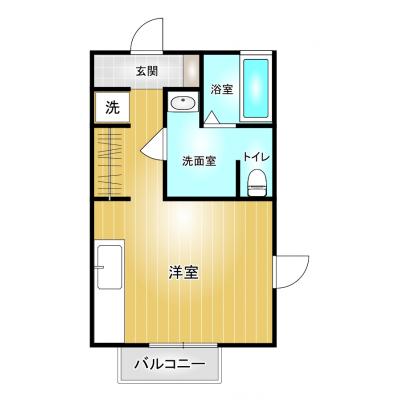 コスパだけじゃない“快適さ重視”マンスリータウン【Wi-Fi無料】【近隣飲食店充実】マンスリータウン上中居町D1の間取り図