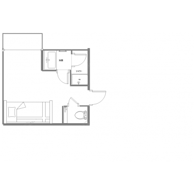 マンスリーひょうたん町【金沢駅近くで安心・快適ステイ。オートロック＆Wi-Fi完備の清潔マンスリー】の間取り図