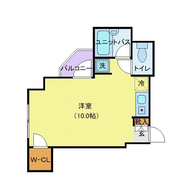 マンスリーリブマックス神保町・東京パークタワー前☆『禁煙ルーム・駅2分』【1名入居限定・セパレート】≪スタンダードシリーズ≫の間取り図
