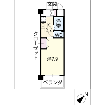 アルDEスリー三河安城 303の間取り図