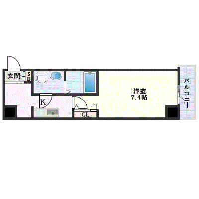 マンスリーリブマックス天王寺北エグゼ■【ペット・Wi-Fi対応・設備充実】≪エクセレントシリーズ≫の間取り図