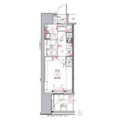 【✨🎁12月入居限定SALE🎁✨】【禁煙🚭/Wi-Fi無料🌐】マイナビSTAYモンターニュ川口　403の間取り図