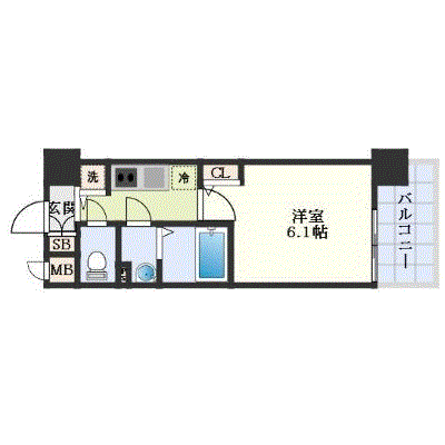 マンスリーリブマックス平野プライム◆【設備充実】≪エクセレントシリーズ≫の間取り図
