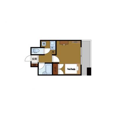 【恵比寿駅まで5分】駅近｜禁煙｜家具家電一式｜渋谷徒歩圏内｜BraTTo恵比寿ヴェルの間取り図