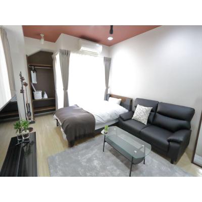 シティマンスリー・リベルテ大森　6B　モノトーンスタイル【広々30㎡オーバー】【禁煙ルーム】【ネットWIFI無料】【ビジネス、研修オススメ】の間取り図