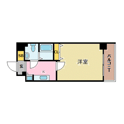 グッドステイ博多駅前スカイコート■【ペット・ハイクラス・NET対応】の間取り図