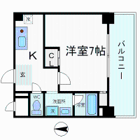 マンスリーリブマックス阿波座インペリアル◆【ペット・NET対応】≪スタンダードシリーズ≫の間取り図