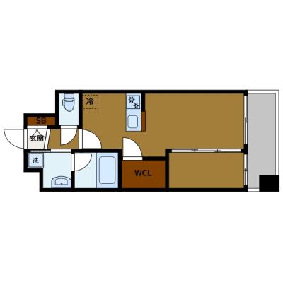 BraTTo博多駅前リュクス【11、12月入居キャンペーン😍さらに1,000円OFF👍】の間取り図