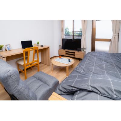 ✨甲府昭和ICからすぐ🏢駐車場あり🚙家具家電付📺206号室TM5の間取り図