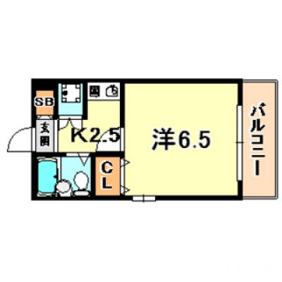 トラスト六甲3【阪急六甲駅徒歩5分♪　Wi-Fi無料★】の間取り図