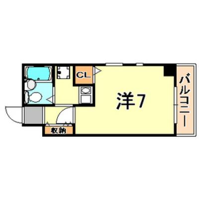 トラスト三宮4【人気中華料理店　楽関記近く♪】の間取り図