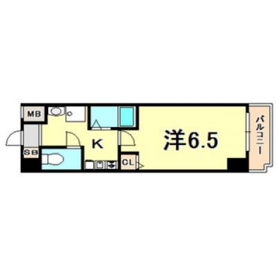 トラスト三宮30【生田川インター近く・丸亀製麺目の前】の間取り図